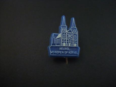 Ondernemersvereniging Korvel Vooruit, Tilburg ,Heuvelse kerk (ook Sint-Jozefkerk) blauw-wit